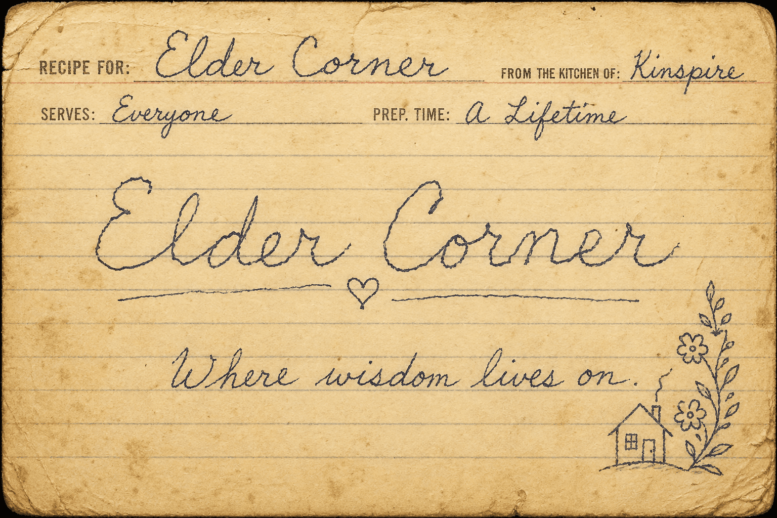 Elder Corner - Where wisdom lives on